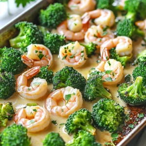 - 1 lb large shrimp, peeled and deveined - 4 cups fresh broccoli florets - 1/4 cup unsalted butter - 6 cloves garlic, finely minced - 1 tablespoon freshly squeezed lemon juice - 1/2 teaspoon red pepper flakes - Salt and freshly cracked black pepper, to taste - 1 tablespoon fresh parsley, finely chopped Gather these simple ingredients for an easy yet tasty meal. Start with large shrimp that are cleaned. This makes cooking quick and simple. Fresh broccoli adds color and crunch to your dish. Unsalted butter is best for controlling salt levels. You can adjust the flavor with garlic, lemon juice, and red pepper flakes. Garlic brings a rich taste, while lemon juice adds brightness. Adjust the red pepper flakes based on your spice level. You can leave them out for a milder dish. After seasoning, sprinkle salt and black pepper to enhance the flavors. Don't forget the fresh parsley! It adds a lovely touch when you serve the dish. The combination of these ingredients will create a meal that is both delightful and satisfying. - Set the temperature to 400°F (200°C). - Prepare the sheet pan with parchment paper. This helps with cleanup and keeps food from sticking. - Melt the butter gently in a small saucepan over low heat. - Sauté minced garlic until fragrant, about 2-3 minutes. Be careful not to let it burn. - Coat broccoli with half of the garlic butter. Toss it well so the florets are covered. - Toss the shrimp in the remaining garlic butter. Make sure each shrimp is coated nicely. - Bake for 10-12 minutes until the shrimp are pink and the broccoli is tender. - Add fresh parsley for garnish before serving. This adds a nice pop of color. To make great garlic butter, start with low heat. This prevents garlic from burning. If garlic burns, it turns bitter. I use six cloves for a strong flavor, but you can adjust this. If you prefer a milder taste, try using less garlic. Timing is key for perfect shrimp. Bake them for about 10-12 minutes. They should turn pink and opaque when done. For size, large shrimp work best. They cook evenly and stay juicy. If you use smaller shrimp, check them sooner to avoid overcooking. To keep broccoli vibrant, do not overcook it. It should be tender yet bright green. If you like, you can try other vegetables. Carrots, asparagus, or bell peppers make great alternatives. Just cut them into similar sizes for even cooking. {{image_4}} You can swap shrimp for other proteins. Chicken works well in this dish. Use bite-sized pieces of chicken breast. Cook it the same way as shrimp. Fish is another option. Choose a firm fish like salmon or cod. Cut it into chunks and follow the same method. If you prefer vegetarian options, try tofu or chickpeas. For tofu, use firm or extra-firm tofu. Cut it into cubes and press to remove excess water. For chickpeas, use canned ones for quick prep. Rinse and drain them before adding to the pan. You can change the flavor by adding fresh herbs. Thyme and basil add a nice touch. Chop them finely and mix them in with the garlic butter. This gives your dish a fresh taste. You may also want to experiment with spices. Try paprika for a smoky flavor. Cumin adds warmth and earthiness. Just a pinch can change the whole dish. Have fun and explore what you like! To control the heat, adjust the red pepper flakes. If you like it mild, use less. For more spice, add more flakes. This lets you make the dish just right for your taste. You can also try different peppers. Jalapeños or serranos add a nice kick. Chop them finely and mix them in. They give a fresh heat that enhances the dish. To store leftovers of your sheet-pan garlic butter shrimp and broccoli, wait until it cools. Place it in an airtight container. This keeps your meal fresh for up to three days. Avoid letting it sit out too long. Bacteria can grow quickly at room temperature. To reheat, you can use either the oven or the microwave. For the oven, preheat it to 350°F (175°C). Place the shrimp and broccoli on a baking sheet. Cover with foil to keep moisture in. Heat for about 10 minutes. In the microwave, use a microwave-safe dish. Heat in 30-second intervals to avoid overcooking. Stir in between to help it heat evenly. You can freeze leftovers for up to three months. Make sure the shrimp and broccoli are in a freezer-safe container. When you are ready to eat, thaw overnight in the fridge. Reheat it gently to maintain the flavors. Avoid refreezing once you thaw it. This helps keep your meal tasty and safe. Yes, you can use frozen shrimp. It may change the cooking time. Frozen shrimp usually needs 2-3 extra minutes to cook through. To thaw frozen shrimp, place it in a bowl of cold water for about 15-20 minutes. You can also leave it in the fridge overnight. Make sure to drain it well before cooking to avoid excess water. You can store leftovers in the fridge for up to 3 days. Use an airtight container to keep them fresh. Check for signs of spoilage, like an off smell or slimy texture. If it looks or smells bad, throw it away. This dish is great on its own, but you can add sides. Consider serving with rice or quinoa for a hearty meal. Garlic bread or a fresh salad also pairs well. For a complete meal plan, add a light dessert, like fruit salad or sorbet, to finish your dinner. This blog post shared a simple, tasty recipe for garlic butter shrimp and broccoli. You learned the main ingredients, step-by-step instructions, and tips for cooking. I highlighted variations for different proteins and flavors. Proper storage and reheating tips were also included. In conclusion, you can easily make this dish at home. Customize it to match your taste and make it your own. Enjoy experimenting with flavors and making this meal a family favorite!