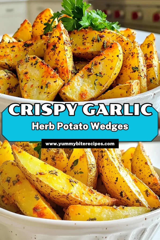 Get ready to elevate your snack game with these delicious garlic herb potato wedges! These crispy wedges are air-fried to perfection, infused with fragrant garlic and herbs, making them the ultimate side dish or snack. Learn how to prepare this simple recipe that promises flavor and crunch in every bite. Click through for the full recipe and tips on presentation! #GarlicHerbPotatoWedges #AirFryerRecipes #SnackIdeas #EasyCooking