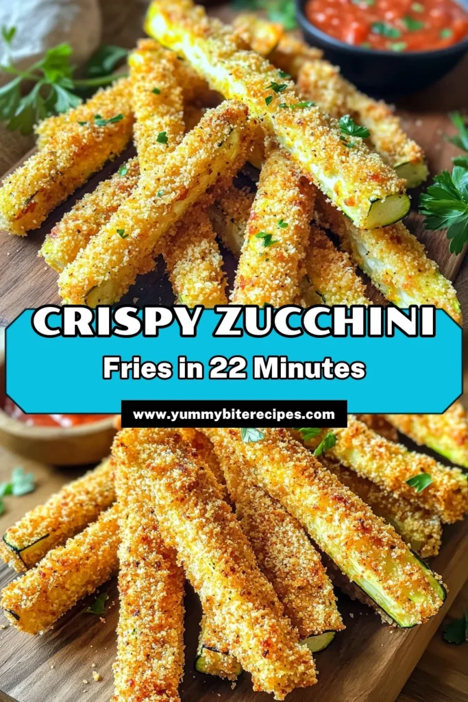 Satisfy your cravings with these Crispy Air Fryer Zucchini Fries! Perfectly seasoned and coated in crunchy panko and Parmesan, these fries are a healthier snack option you won’t want to miss. Discover how easy it is to make them in just 22 minutes with simple ingredients. Get the full recipe and elevate your snacking game today! Click through to explore this delicious twist on a classic favorite!