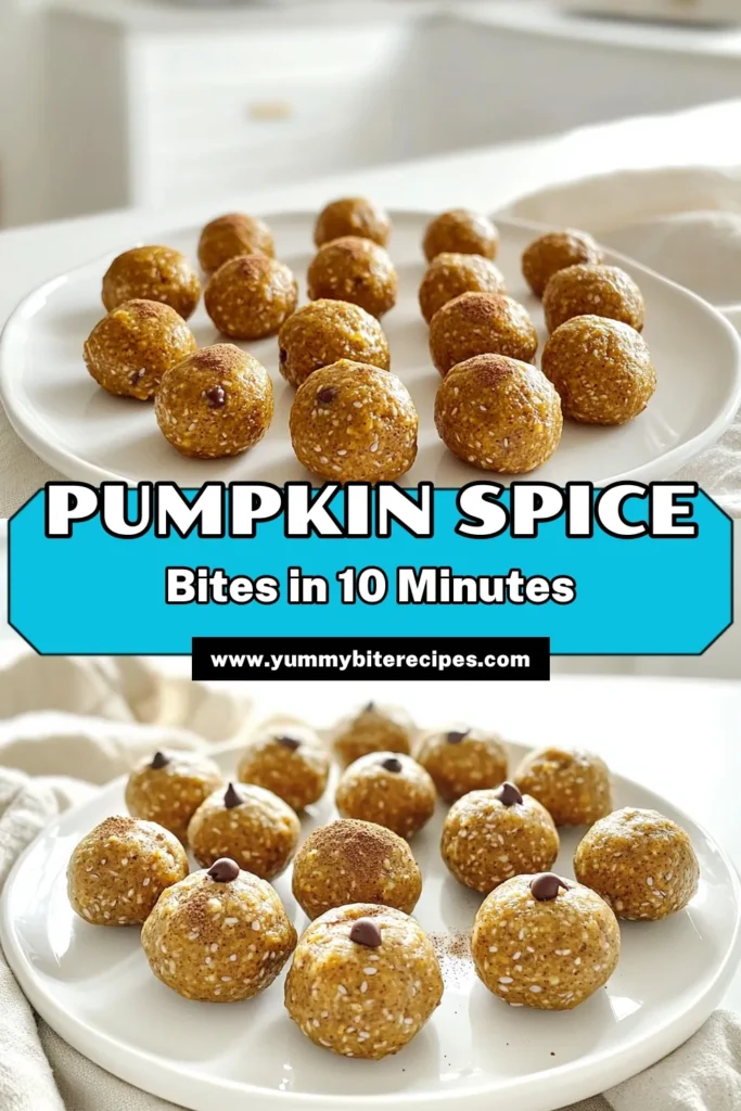 Get ready to energize your day with these delicious Pumpkin Spice Energy Bites! Made with wholesome ingredients like oats, pumpkin puree, and almond butter, these bites are an easy and healthy snack for any time. Perfect for a post-workout treat or a sweet treat on the go! Don’t miss out—click through to explore the full recipe and make your own batch today! #PumpkinSpice #HealthySnacks #EnergyBites #FallRecipes