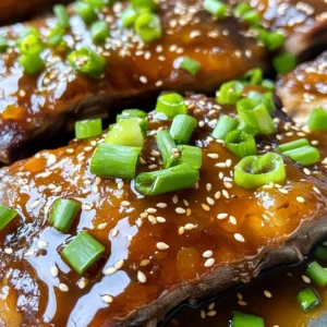 - 2 pounds beef ribs - 1/2 cup honey - 1/4 cup soy sauce - 4 cloves garlic, minced - 1 tablespoon fresh ginger, grated - 1 teaspoon black pepper - 1 teaspoon red chili flakes (optional) - 1/2 cup beef broth - 1 tablespoon cornstarch mixed with 1 tablespoon water - Garnishes: 2 green onions, chopped, sesame seeds To make Slow Cooker Honey Garlic Beef Ribs, you will need a few key items. First, choose 2 pounds of beef ribs. Look for well-marbled meat for the best flavor. Next, gather your sweet and savory ingredients. You need 1/2 cup of honey and 1/4 cup of soy sauce. These create the base of your sauce. Add some aromatics to the mix. You will use 4 cloves of minced garlic and 1 tablespoon of grated ginger. These will give your dish depth and warmth. For seasoning, grab 1 teaspoon of black pepper. If you want heat, add 1 teaspoon of red chili flakes. Don't forget the liquid! You need 1/2 cup of beef broth to keep the ribs moist. For a thick sauce, mix 1 tablespoon of cornstarch with 1 tablespoon of water. Finally, chop up 2 green onions and sprinkle some sesame seeds. These will make your dish look and taste great! Start by trimming any excess fat from the beef ribs. This helps enhance the flavor. Pat the ribs dry using paper towels. Then, season them generously with black pepper. If you like some heat, sprinkle red chili flakes over the ribs for added spice. In a mixing bowl, combine 1/2 cup honey, 1/4 cup soy sauce, minced garlic, and grated ginger. Whisk the mixture well until it’s smooth. This sauce gives the ribs their tasty flavor. Place the seasoned ribs in the slow cooker. Try to arrange them in a single layer if you can. Pour the honey garlic sauce over the ribs. Make sure each rib is coated. Then, add 1/2 cup beef broth to keep the ribs moist while cooking. Cover the slow cooker and set it to cook on low for 6-8 hours. If you need them faster, set it to high for 3-4 hours. The ribs are done when the meat is tender and pulls away from the bones easily. Once cooked, carefully take the ribs out of the slow cooker. Place them on a plate. Strain the cooking liquid into a saucepan. Heat it gently over medium heat. Stir in cornstarch mixed with water. Cook for 1-2 minutes until the sauce thickens. Transfer the tender beef ribs to a serving platter. Drizzle them with the thickened sauce. For a beautiful touch, garnish with chopped green onions and a sprinkle of sesame seeds. Enjoy your meal! Cooking ribs low and slow makes them soft and juicy. This method breaks down tough fibers in the meat. Aim for 6-8 hours on low heat. If you’re short on time, 3-4 hours on high will work too. For best results, marinate the ribs for at least 2 hours, or overnight. This adds flavor and helps tenderize the meat. Want to kick it up a notch? Try adding spices like smoked paprika or cumin. You can also swap in sauces like hoisin or barbecue for a unique twist. Different cuts of beef ribs can change the flavor and texture too. Spare ribs are meaty and flavorful, while short ribs are rich and tender. Adjust the sweetness by adding more honey or using brown sugar. To add heat, increase the red chili flakes or add hot sauce. If you have dietary needs, swap honey for maple syrup or agave. You can also use a gluten-free soy sauce for a safe option. Feel free to experiment! {{image_4}} You can choose different cuts for this recipe. Short ribs are rich and flavorful. They have a nice amount of fat, which makes them tender. Spare ribs are leaner and can be a bit tougher. If you want a lighter option, try using beef chuck or brisket. For a vegetarian or vegan twist, consider using jackfruit or tofu. Both can absorb the honey garlic sauce well. You can change the flavor of the dish with some simple swaps. For an Asian twist, add hoisin sauce or sriracha. This gives the dish a nice kick and depth. You can also mix in sesame oil for extra flavor. If you prefer a Mediterranean vibe, use herbs like rosemary or thyme. Adding olive oil will enhance the taste and keep it fresh. For a complete meal, pair the ribs with sides that balance the sweetness. Some great options are steamed rice or mashed potatoes. You can also serve roasted vegetables for color and crunch. If you want a dipping sauce, try a spicy chili sauce or a garlic aioli. These will complement the sweet and savory flavors of the ribs. To keep your leftover ribs fresh, use an airtight container. Make sure to let them cool first. This helps prevent moisture loss. Store them in the fridge. They are best eaten within three days. You can also wrap them tightly in foil or plastic wrap. If you want to freeze ribs, wrap them in plastic wrap, then foil. This helps keep the flavor locked in. Write the date on the wrap. You can freeze them for up to three months. When ready to eat, thaw the ribs in the fridge overnight. To reheat, the oven works great. Preheat it to 300°F (150°C). Place the ribs on a baking sheet. Cover them with foil to keep them moist. Heat for about 20 to 30 minutes. You can also use a microwave. Just add a splash of broth to keep them juicy. Heat them on medium power for 2 to 3 minutes. Always check to make sure they are hot all the way through. You can cook ribs on low for 6-8 hours. If you are in a hurry, set your slow cooker to high for 3-4 hours. The meat should be tender and pull away from the bones easily. Yes, you can use pork ribs or even chicken. Pork ribs cook in about 4-5 hours on low. Chicken thighs will take about 3-4 hours on low as well. Adjust the sauce if needed to match the meat's flavor. Thickening the sauce is optional but adds a nice touch. If you want a rich, sticky glaze, use cornstarch mixed with water. This step makes the sauce cling better to the ribs. Great sides include mashed potatoes, rice, or steamed veggies. You can also try coleslaw or cornbread, which complement the sweet and savory flavors of the ribs. Yes, you can prep the ribs and sauce a day early. Store the ribs in the fridge. You can also freeze cooked ribs for later. Just thaw them before reheating in the oven or microwave. This blog post covered how to make delicious honey garlic beef ribs in a slow cooker. You learned about the key ingredients, preparation steps, and cooking techniques for tender meat. I shared tips to enhance flavors and variations for diverse preferences. Proper storage and reheating methods help keep your ribs tasty. Enjoy experimenting with these recipes and making them your own. Cooking can be fun and rewarding. So, grab your ingredients and let’s start making mouthwatering ribs!