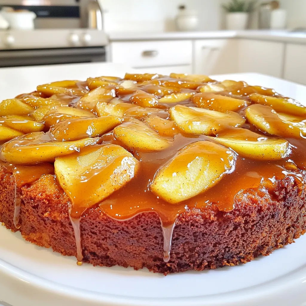 Caramel Apple Upside Down Cake Tempting and Sweet Treat
