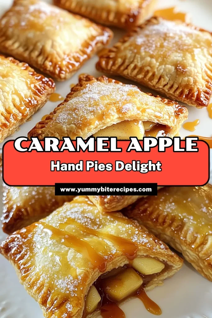 Indulge in the deliciousness of Caramel Apple Hand Pies with this easy recipe! Perfect for fall gatherings or cozy nights in, these flaky pastries are filled with sweet apples, brown sugar, and rich caramel sauce. Follow our step-by-step guide to create your own delightful treats that everyone will love. Click to explore the recipe and impress your friends and family! #CaramelAppleHandPies #FallBaking #DessertRecipes #AppleDesserts