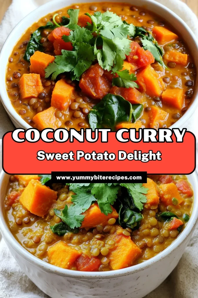 Discover a delicious and healthy Slow Cooker Sweet Potato Lentil Curry that will warm your heart and satisfy your taste buds! This easy recipe combines sweet potatoes, lentils, and fragrant spices for a nourishing meal perfect for any day. With just a few steps, you can enjoy this flavorful dish that simmers to perfection. Click through to explore this recipe and add some variety to your dinner table! #SlowCookerRecipes #VeganCurry #HealthyEating #ComfortFood