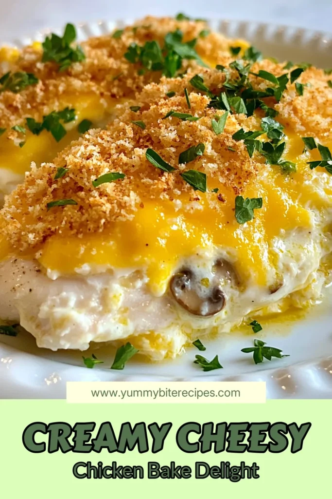 Discover the ultimate comfort food with this Cheesy Sour Cream Chicken Bake! This creamy chicken casserole recipe features tender chicken breasts smothered in a rich sour cream sauce and topped with melted cheddar cheese. Perfect for busy weeknights, this easy chicken dinner recipe takes just minutes to prep. Try this delicious sour cream chicken bake tonight and impress your family! Save this recipe now! #CheesyChicken #ChickenCasserole #EasyDinner #ComfortFood