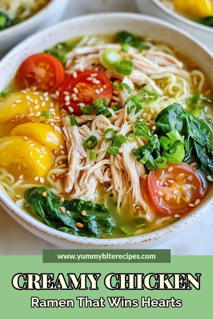 Fall in love with this Marry Me Chicken Ramen, a creamy chicken ramen recipe that’s perfect for any night. This easy ramen noodles dish is packed with flavor, featuring savory chicken broth ramen, tender chicken, and vibrant spinach. Ready in just 45 minutes, it’s a comforting meal that will impress your loved ones. Don’t wait—try this flavorful ramen with spinach and save for later! #RamenRecipe #ChickenDinner #ComfortFood #RecipeIdeas
