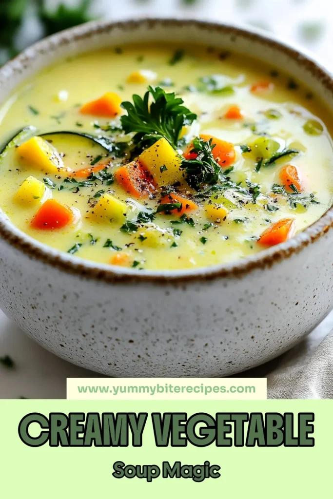Discover the ultimate creamy vegetable soup with our easy vegetable soup recipe that's packed with flavor and nutrition. This vegetable delight soup recipe features fresh veggies and creamy coconut milk for a comforting dish that's perfect for any occasion. Enjoy a healthy vegetable soup that's simple to make and utterly delicious. Ready in just 40 minutes, this one-pot meal is a must-try! Save now and warm up with this delightful soup! #CreamyVegetableSoup #HealthyRecipes #VegetableDelight #CoconutMilkSoup
