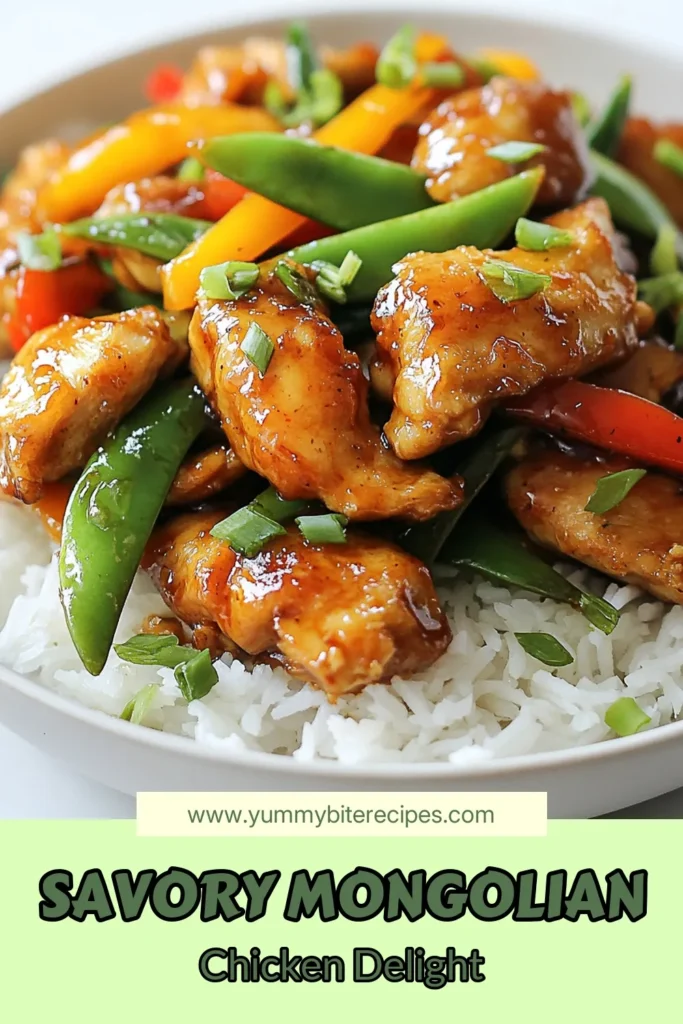 Indulge in a flavorful and quick meal with this easy Mongolian chicken stir-fry! This healthy stir-fry with vegetables is packed with juicy chicken thighs and vibrant bell peppers, making it the perfect homemade Mongolian chicken you’ve been craving. Discover how simple it is to whip up this tasty dish in just 30 minutes. Try this easy chicken stir-fry recipe tonight for a delightful dinner! Save for later! #MongolianChicken #StirFryRecipe #HealthyCooking #QuickAsianRecipes
