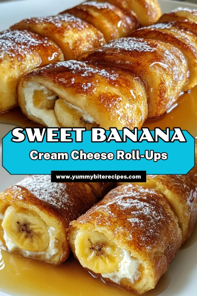 Indulge in the delightful flavors of Banana Cream Cheese French Toast with these easy French Toast Roll-Ups! This simple French Toast Roll-Ups recipe combines creamy cream cheese fillings with fresh banana for a delicious homemade French Toast experience. Perfect as easy breakfast ideas, these roll-ups are sure to impress. Try this tasty twist on a classic and enjoy a sweet start to your day! Save this recipe now! #FrenchToastRollUps #EasyBreakfastIdeas #HomemadeFrenchToast #CreamCheeseFillings