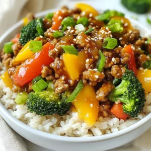 Teriyaki Ground Turkey Bowl Healthy and Flavorful Meal