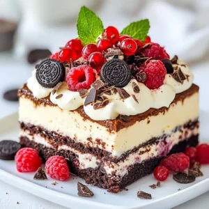 Brownie Refrigerator Cake Delightful No-Bake Treat