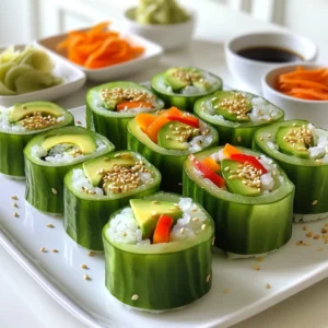 Cucumber Sushi Rolls Fresh and Flavorful Creation