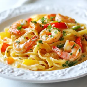 Jamaican Creamy Shrimp Pasta Flavorful and Simple Dish
