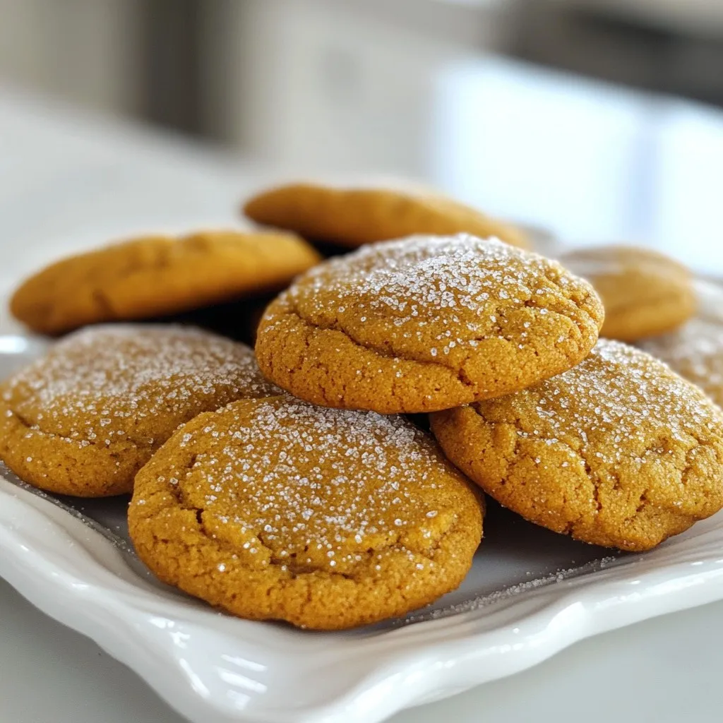 - 1 cup unsulfured molasses - 1/2 cup packed brown sugar - 1/2 cup granulated sugar - 1/2 cup unsalted butter, softened - 1 large egg - 2 1/2 cups all-purpose flour - 1 teaspoon baking soda - 1 teaspoon ground ginger - 1 teaspoon ground cinnamon - 1/2 teaspoon ground cloves - 1/4 teaspoon salt - 1/4 teaspoon black pepper (optional) - Extra sugar for rolling I choose unsulfured molasses for its rich flavor and deep color. It gives the cookies their signature taste and sweetness. Brown sugar adds moisture and a hint of caramel. Granulated sugar helps the cookies spread and gives them a nice texture. Softened butter blends well with other ingredients, making the dough easy to mix. The egg binds everything together and adds richness. All-purpose flour provides the right structure for cookies. Baking soda makes them rise slightly, keeping them soft. Spices like ginger, cinnamon, and cloves add warmth and depth. Salt enhances all the flavors. Black pepper is optional but adds a fun kick. Rolling the cookies in sugar before baking creates a sweet crust. If you don't have unsulfured molasses, you can use light molasses. For a different flavor, try honey or maple syrup. Instead of brown sugar, use all granulated sugar if needed. You can swap unsalted butter with coconut oil or margarine. For a vegan option, replace the egg with a flax egg or applesauce. If you're gluten-free, use a gluten-free flour blend. {{ingredient_image_2}} To make super soft molasses cookies, start by getting your oven ready. Preheat it to 350°F (175°C). Next, line your baking sheets with parchment paper. This keeps the cookies from sticking and helps them bake evenly. 1. In a large bowl, mix 1/2 cup of softened butter with 1/2 cup of brown sugar and 1/2 cup of granulated sugar. Use an electric mixer or a wooden spoon. Beat until the mix is light and fluffy, about 2-3 minutes. 2. Add 1 large egg and 1 cup of unsulfured molasses to the bowl. Mix until everything is well blended. 3. In another bowl, whisk together 2 1/2 cups of all-purpose flour, 1 teaspoon of baking soda, 1 teaspoon of ground ginger, 1 teaspoon of ground cinnamon, 1/2 teaspoon of ground cloves, 1/4 teaspoon of salt, and optional black pepper. Make sure the dry ingredients are mixed evenly. 4. Gradually add the dry mix to the wet ingredients. Stir gently until just combined. The dough should be soft and a little sticky. 5. Use a small cookie scoop or a tablespoon to drop rounded balls of dough onto the lined sheets. Leave about 2 inches of space between each cookie. 6. Roll each dough ball in extra granulated sugar. Then, gently flatten each ball with your palm. 7. Bake the cookies in your preheated oven for 8-10 minutes. The edges should be set while the centers stay soft and slightly puffed. Watch them closely to avoid overbaking. 8. After baking, take them out and let them cool on the sheets for about 5 minutes. This helps them set before moving them to wire racks to cool completely. When you mix the wet and dry ingredients, be careful not to overmix. The dough should remain soft. For shaping, don’t stress about making perfect balls. Using a cookie scoop helps create even-sized cookies. Rolling in sugar gives a nice sparkle and adds sweetness. Flattening them slightly helps them bake evenly. Enjoy the process and the lovely scents that fill your kitchen! To make your cookies super soft, focus on the dough. Use unsulfured molasses for rich flavor and moisture. Cream the butter and sugars well to add air. This step makes your cookies light. Do not overmix when adding dry ingredients. Overmixing can make cookies tough. Aim for a soft, slightly sticky dough. This helps keep them soft when baked. Bake them just until the edges set. The centers should look puffy and soft. Avoid these common mistakes for the best results: - Do not use cold butter. It must be softened first. - Skip the granulated sugar rolling step. This adds a nice crunch. - Do not overbake your cookies. Check them closely. - Avoid using too much flour. It can make cookies dry and hard. - Never skip the chilling step if you see it in other recipes. For these, it’s not needed. Having the right tools makes baking easier. Here are my top picks: - Mixing bowls: Use large ones for easy mixing. - Electric mixer: It saves time and helps with even mixing. - Cookie scoop: This helps make even-sized cookies. - Baking sheets: Use ones lined with parchment paper or silicone mats. - Wire racks: These cool your cookies evenly. With these tips and tools, you can make the perfect super soft molasses cookies every time. Enjoy baking! Pro Tips Chill the Dough: For an even softer cookie, chill the dough for about 30 minutes before baking. This helps the cookies maintain their shape and prevents them from spreading too much. Fresh Spices: Use fresh ground spices for the best flavor. If your spices are older than six months, consider replacing them for a more vibrant taste. Perfect Baking Time: Keep an eye on the cookies while they bake. They should look slightly underbaked in the center when you take them out; they will continue to cook on the baking sheet as they cool. Experiment with Mix-ins: Get creative! Consider adding chocolate chips, nuts, or dried fruit to the dough for a unique twist on these classic cookies. {{image_4}} You can spice up your molasses cookies by adding black pepper. This gives them a warm, zesty flavor. To do this, mix in 1/4 teaspoon of black pepper into your dry ingredients. This little kick makes your cookies stand out. They become a fun treat that surprises your taste buds! If you need gluten-free cookies, you have options! Use a gluten-free flour blend instead of all-purpose flour. Look for a blend that has xanthan gum. This helps your cookies hold together. The taste will still be rich and tasty. You won’t miss the gluten at all! Add your favorite extras to make these cookies your own! Try mixing in chocolate chips for a sweet twist. Nuts like walnuts or pecans add a nice crunch. Dried fruit works well too, like raisins or cranberries. These add-ins make each bite unique and fun. To keep your super soft molasses cookies fresh, store them in an airtight container. This helps keep moisture in and cookies soft. You can layer parchment paper between cookies to prevent sticking. Place the container in a cool, dry place, away from direct sunlight. These cookies stay fresh for up to a week, making them a perfect treat for any occasion. Freezing is a great way to extend the life of your cookies. Wait until the cookies are completely cool. Then, arrange them in a single layer on a baking sheet. Freeze them for about an hour. Once frozen, transfer them to a freezer-safe bag or container. Label it with the date. You can keep the cookies in the freezer for up to three months. When you crave a soft cookie, simply thaw them at room temperature or warm them in the oven for a few minutes. If your cookies become stale, don't worry! You can bring them back to life. Place a slice of bread in the container with the cookies. The moisture from the bread will soften the cookies within a day. If you prefer a quicker fix, microwave the cookies for about 10 seconds. This warms them up, making them soft again. Enjoy your cookies as if they were fresh! The secret to super soft molasses cookies lies in the ingredients and baking method. The unsulfured molasses adds moisture, making the cookies chewy. The combination of butter and sugars creates a light, fluffy base. Using just enough flour keeps the dough soft and slightly sticky, which helps to achieve that perfect texture. Baking them for a short time ensures the centers stay soft while the edges set. Yes, you can easily make this recipe in advance. Prepare the dough and scoop it into balls. Then, place the cookie dough balls on a baking sheet and freeze them until solid. Once frozen, transfer them to a zip-top bag for easy storage. You can bake them straight from the freezer. Just add a minute or two to the baking time. This way, you can enjoy fresh cookies whenever you want! To know when your cookies are done, keep an eye on the edges. They should look set and slightly golden. The centers will remain puffed and soft. If you press them gently, they should spring back. Remember, underbaking is key for that soft texture. If you overbake, your cookies will turn hard. Follow the baking time of 8-10 minutes closely for the best results. This blog post offered a complete guide on making soft molasses cookies. You learned about selecting the best ingredients, step-by-step baking instructions, and useful tips. I shared fun variations, storage tips, and answered common questions that arise during baking. Remember, the right choices lead to the perfect cookie. So, have fun experimenting with flavors and techniques. Happy baking!