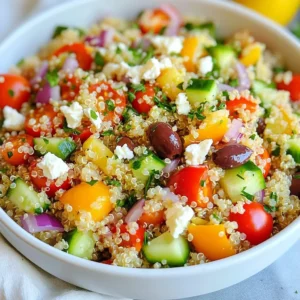 Healthy Greek Quinoa Salad Simple and Fresh Dish