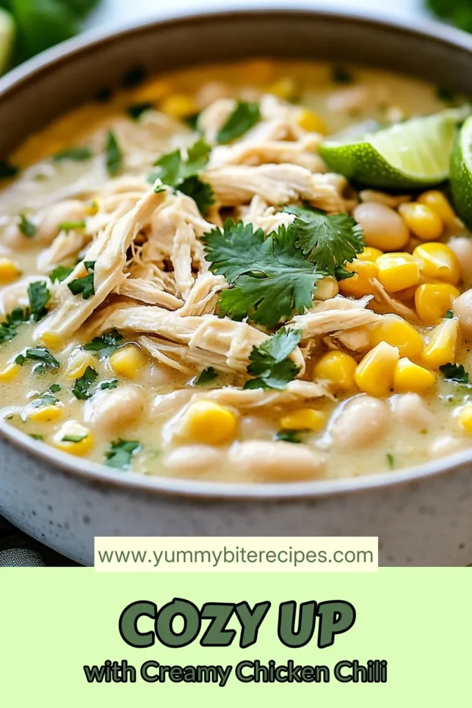 Discover the ultimate comfort food with this slow cooker white chicken chili recipe! This easy chicken chili recipe features tender chicken, creamy white beans, and a blend of spices, making it a healthy choice for any meal. Perfect for busy days, simply set your slow cooker and enjoy a hearty slow cooker chili with beans that your family will love. Get ready to savor every bite! Save this creamy white chicken chili recipe now! #SlowCookerChili #EasyChickenChili #HealthyRecipes #ComfortFood