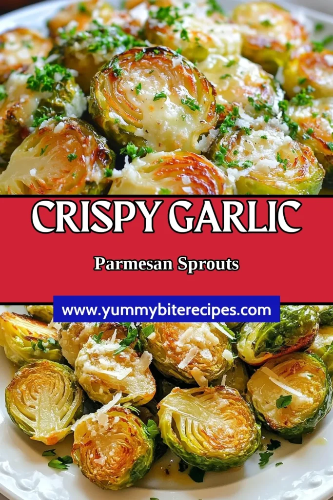Discover the deliciousness of Garlic Parmesan Brussels Sprouts with this easy Roasted Brussels Sprouts recipe! Perfect as a healthy vegetable side dish for any meal, these roasted Brussels sprouts, topped with savory garlic and cheese, are sure to impress. Looking for vegan Brussels sprouts alternatives? Try them without Parmesan and enjoy a similar flavor! Save this simple, healthy recipe now! #BrusselsSprouts #HealthyRecipes #VeganOptions #EasyRecipes