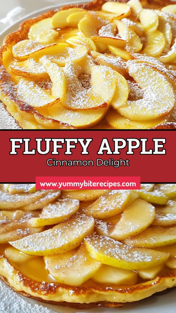 Start your morning with this fluffy German pancake recipe featuring a delightful apple cinnamon twist! This easy baked apple pancake is perfect for a cozy breakfast, combining tender baked apples with a light, airy texture. Serve your breakfast pancake with apples drizzled in maple syrup for a delicious treat. Try this German apple pancake today and impress your family! Save this recipe for your next brunch! #GermanPancake #AppleCinnamon #BreakfastIdeas #EasyRecipes