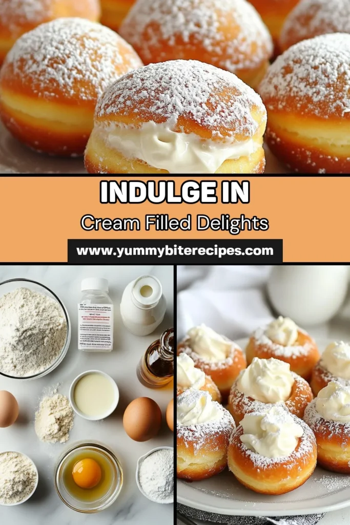 Savor the joy of making cream filled bomboloni with this homemade bomboloni recipe! These delightful Italian doughnuts with cream are light, fluffy, and perfect for any occasion. Discover how to make bomboloni with a simple step-by-step guide, and impress your family and friends with this irresistible fluffy doughnut recipe. Don’t forget to save and share! #CreamFilledBomboloni #HomemadeBomboloni #ItalianDoughnuts #FluffyDoughnutRecipe