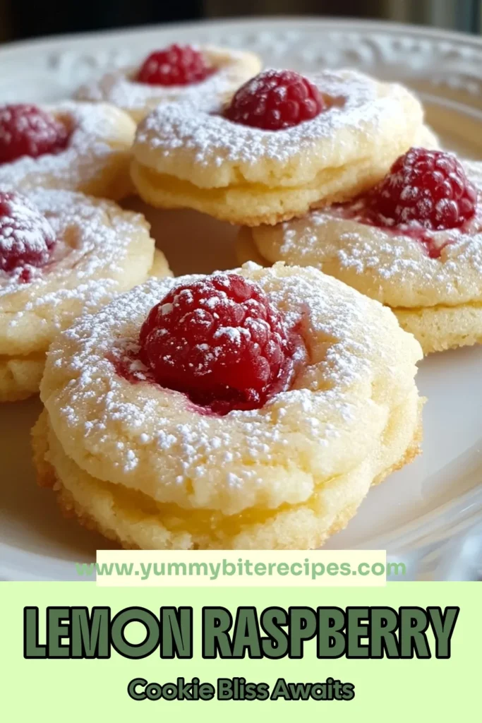Indulge in these delicious Lemon Raspberry Cookies that perfectly blend zesty lemon and fresh raspberries for a heavenly treat. This easy lemon cookie recipe yields buttery lemon cookies that are soft, flavorful, and irresistible. Whether you're looking for a lemon bliss cookies recipe or fresh raspberry cookies, this recipe is sure to please. Bake a batch today and savor the delightful flavors! Save this recipe for later! #LemonRaspberryCookies #EasyCookieRecipe #BakingJoy #CookieLove