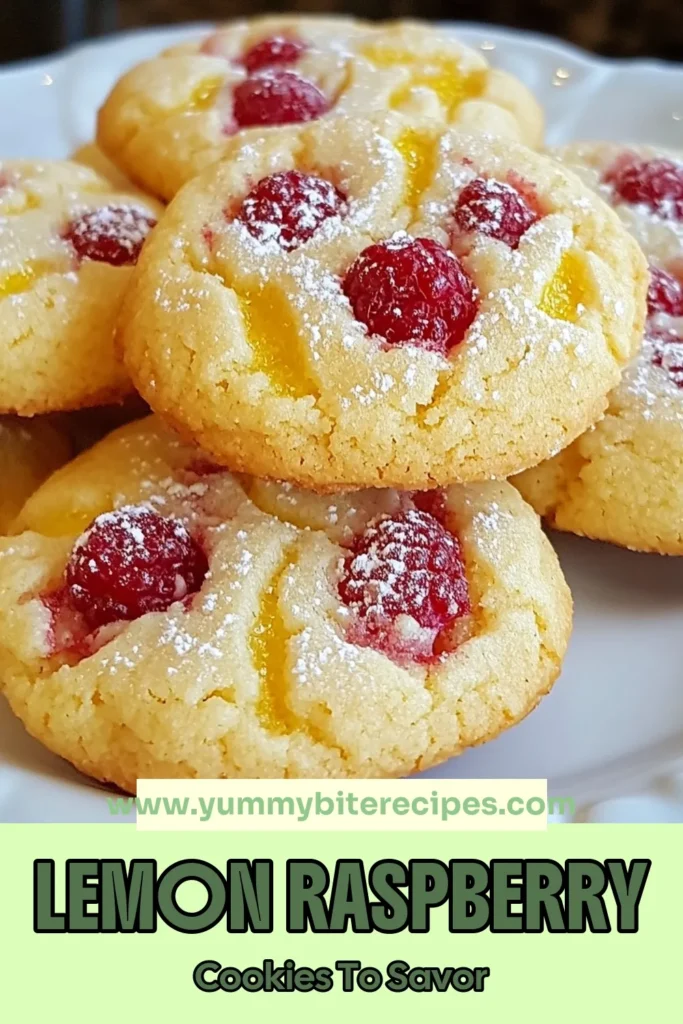 Indulge in these Lemon Raspberry Cookies, the perfect zesty cookie recipe for any occasion! Bursting with fresh raspberries and vibrant lemon flavor, these soft cookies with fruit are sure to impress. Easy to make, they’re a delightful addition to your list of fresh raspberry desserts. Don’t miss out on this delicious treat – save this recipe and bake a batch today! #LemonRaspberryCookies #ZestyCookieRecipes #FreshRaspberryDesserts #EasyLemonCookies