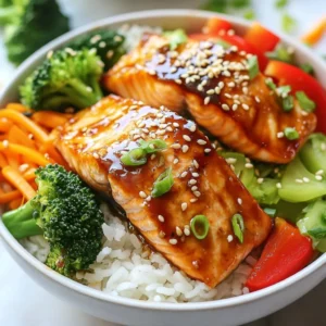 Teriyaki Salmon Bowls Fresh and Flavorful Meal