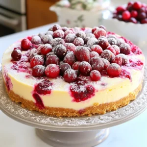 Classic Cranberry Cheesecake Delightful and Simple Recipe