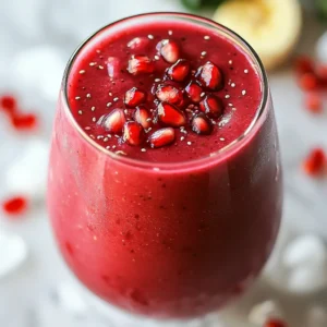 Pomegranate Power Smoothie Energizing Health Boost