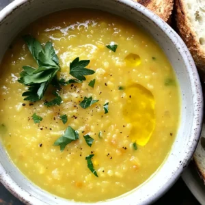 Caramelized Onion Red Lentil Soup Rich and Flavorful