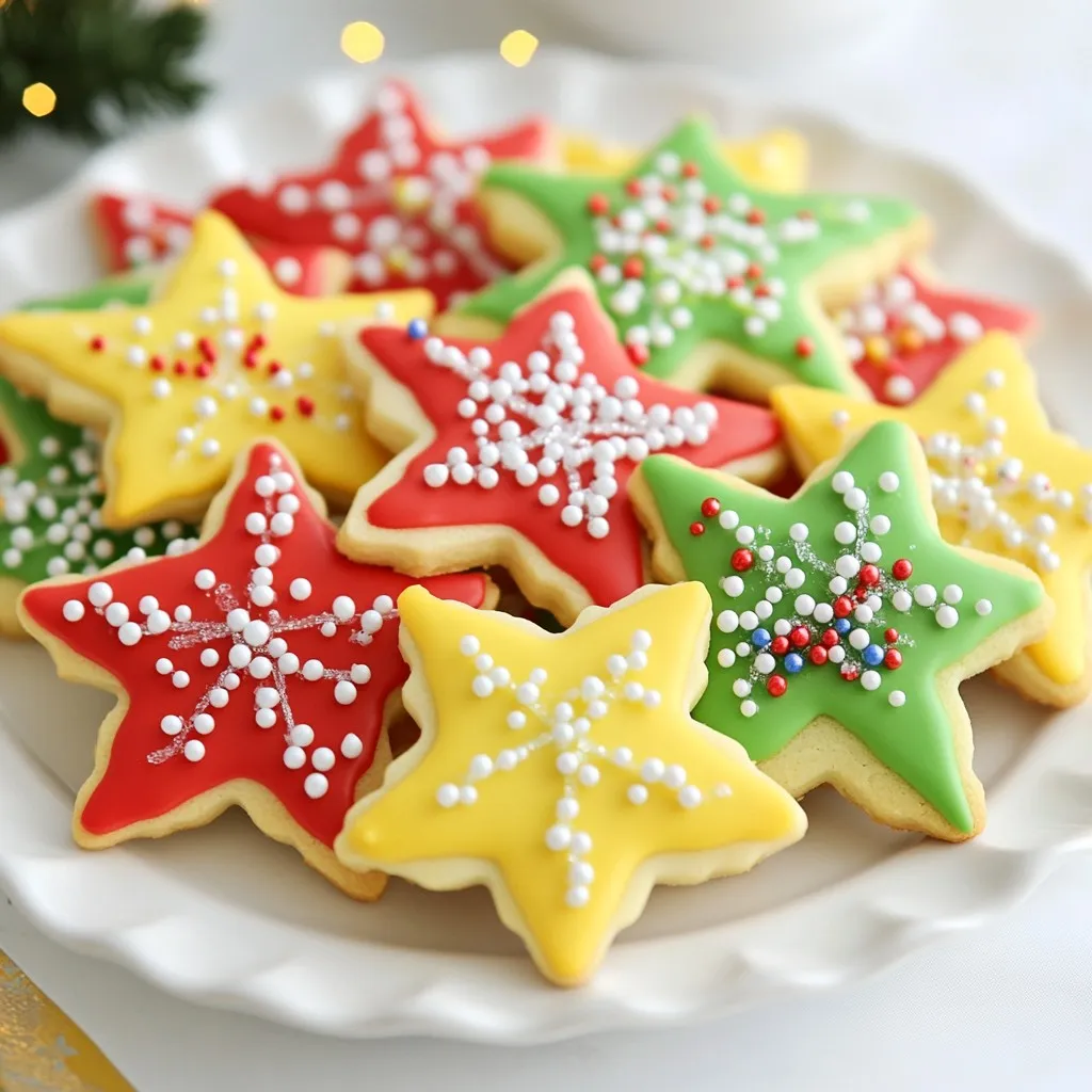 - 2 ½ cups all-purpose flour - 1 cup unsalted butter, softened to room temperature - 1 cup granulated sugar - 1 large egg - 2 teaspoons pure vanilla extract - 1 teaspoon almond extract - ½ teaspoon baking powder - ½ teaspoon fine salt - Food coloring (red, green, and any other festive color of your choice) - Sprinkles or colored sugar for decoration - Chopped nuts like walnuts or pecans for crunch - Mini chocolate chips for a sweet twist - Dried fruit bits like cranberries or cherries for chewiness - Citrus zest for a fresh, bright flavor - For all-purpose flour, I like King Arthur Flour for its quality. - Land O'Lakes is my go-to for unsalted butter; it blends well. - Domino granulated sugar is my favorite for sweetness and texture. - For extracts, I use Nielsen-Massey for a rich vanilla taste. - I often choose Wilton food coloring for vibrant hues. - For sprinkles, I trust Betty Crocker for colorful options that pop. {{ingredient_image_2}} 1. Start by creaming together the softened butter and sugar in a large bowl. Use an electric mixer. Mix for about 3-5 minutes until fluffy and light. 2. Next, add one large egg, vanilla extract, and almond extract. Mix well until everything is smooth. 3. In a separate bowl, mix the flour, baking powder, and salt. Gradually add this dry mix to the wet mix. Stir gently to form a smooth dough. 4. Divide the dough into three equal parts. Keep one part plain. For the other two, add food coloring and knead until the color is bright and even. 5. Shape each colored portion into cylindrical logs, about 2 inches wide. Wrap each log in plastic wrap and chill in the fridge for at least 2 hours. 6. Preheat your oven to 350°F (175°C) while the dough chills. 7. After chilling, remove the logs. Slice each log into rounds, about ¼ inch thick. Place the slices on a baking sheet lined with parchment paper, leaving space between them. 8. To make them festive, sprinkle colorful sugar or sprinkles on top of each cookie. 9. Bake for 10-12 minutes until the edges turn light golden. 10. Let the cookies cool on the baking sheet for 5 minutes, then transfer them to a wire rack to cool completely. - Always start with softened butter for easy mixing. - When adding food coloring, knead until the color is evenly spread. - Use clean hands when shaping and slicing the dough to avoid mess. - Refrigerate the dough long enough for it to firm up. This helps with slicing. - Set your oven to 350°F (175°C) before placing the cookies inside. - Always line your baking sheet with parchment paper. This prevents sticking and makes cleanup easy. - Keep an eye on the cookies as they bake. Ovens can vary, so check for light golden edges. To make perfect slice and bake cookies, start with soft butter. This helps blend the butter and sugar well. Mix them until light and fluffy, about 3-5 minutes. Next, add your egg and extracts. This adds flavor and richness to your cookies. When mixing dry ingredients, whisk the flour, baking powder, and salt together. This helps even distribution. When you form the dough, divide it into three portions. Leave one plain and color the others. Use food coloring and knead it in until the colors shine bright. Shape each dough into logs, about 2 inches wide. Wrap them tightly in plastic wrap and chill for at least 2 hours. Chilling firms the dough, making it easier to slice. One common mistake is not chilling the dough. Skipping this step leads to cookies that spread too much. Another mistake is slicing the logs too thick. Aim for ¼ inch thick slices to ensure even baking. Be careful not to overcrowd the baking sheet. Leave at least 1 inch between each cookie. This helps them bake evenly and prevents sticking. Lastly, don’t forget to check your oven temperature. An oven that’s too hot can burn the edges of your cookies. To enhance flavor, try adding zest. Lemon or orange zest adds a fresh, bright note. For texture, consider mixing in chopped nuts or chocolate chips. This adds crunch and rich flavor. You can also swap out the almond extract for other flavors like coconut or peppermint. This can create a fun twist on the classic cookie. Finally, sprinkle sea salt on top before baking for a sweet and salty balance. This simple step can elevate your cookie experience. Pro Tips Chill for Optimal Texture: Make sure to refrigerate the dough for at least 2 hours. This helps solidify the butter, leading to a better texture and preventing the cookies from spreading too much while baking. Color Mixing Tips: When adding food coloring, start with a small amount and gradually add more until you achieve your desired shade. Knead the dough thoroughly to ensure the color is evenly distributed. Perfect Baking Time: Keep an eye on the cookies while they bake. Oven temperatures can vary, so check for the edges to turn lightly golden before removing them from the oven to avoid over-baking. Decorative Touch: For an extra festive look, consider using themed sprinkles or edible glitter. Apply them right after slicing the cookies so they stick better before baking. {{image_4}} You can play with flavors to make these cookies special. Here are a few ideas: - Chocolate Chip: Add 1 cup of chocolate chips to the dough. - Lemon: Use lemon extract instead of almond for a fresh taste. - Mint: Add a few drops of peppermint extract for a cool twist. - Nutty: Mix in chopped nuts like walnuts or pecans for a crunchy bite. These simple changes can give your cookies new life. Each flavor brings joy and surprise. Decorating these cookies can be so much fun! Here are some ideas: - Sprinkles: Use colorful sprinkles to add a festive touch. - Icing: Make a simple icing with powdered sugar and water. - Glitter: Edible glitter can make your cookies shine. - Fruity: Add dried fruit pieces on top before baking. These decorations make your cookies look pretty and taste great, too! If you need to adjust these cookies for different diets, here are some options: - Gluten-Free: Use a gluten-free flour blend in place of all-purpose flour. - Vegan: Replace the egg with a flax egg (1 tablespoon ground flaxseed + 2.5 tablespoons water). These swaps help everyone enjoy the cookies. You can still have fun with flavors and decorations! To keep your cookies fresh, store them in an airtight container. Line the container with parchment paper to absorb moisture. Keep the container in a cool, dry place. If you stack cookies, place layers of parchment paper between them. This prevents sticking and helps maintain their shape. Freezing unbaked dough is a great way to save time. After shaping the dough into logs, wrap each log tightly in plastic wrap. Place the wrapped logs in a freezer-safe bag. Make sure to label the bag with the date. You can freeze the dough for up to three months. When you’re ready to bake, just slice the frozen logs and bake as usual, adding a minute or two to the baking time. Baked cookies can last for about one week at room temperature. If you want them to last longer, store them in the fridge. Baked cookies can stay fresh for up to two weeks in the fridge. For best flavor, consume them within the first few days. If you notice any changes in texture or smell, it's best to toss them. Enjoy your cookies while they are at their best! Yes, you can use other flours. For a gluten-free option, try almond flour or a gluten-free blend. If you use whole wheat flour, the cookies may taste nuttier and have a denser texture. You might need to adjust the liquid in the recipe. Start with less liquid and add more as needed. Always check the dough texture to ensure it feels right. The cookies are done when the edges turn lightly golden. Look for a slight firmness on the edges. If the centers look a bit soft, that's okay; they will firm up as they cool. Use a timer to avoid overbaking. Check them at the 10-minute mark. If they need more time, add only 1-2 more minutes. To transport homemade cookies safely, start with a sturdy container. Use a tin or a plastic container with a lid. Line the bottom with parchment paper to prevent sticking. Place a layer of cookies, then add parchment between layers. This keeps them fresh and prevents them from breaking. Avoid stacking them too high. For extra decoration, add a holiday ribbon around the container. In this post, we explored the key ingredients for delicious cookies and how to use them. I shared step-by-step instructions and tips for making perfect dough. You learned about variations and how to store your treats well. Remember, experimenting with flavors and decorations can lead to tasty surprises. Follow these tips and enjoy your baking adventure. Your cookies can be a hit every time!