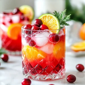 - 2 cups cranberry juice - 1 cup sparkling water or club soda - 1/2 cup fresh orange juice - 1 tablespoon freshly squeezed lime juice - 1-2 tablespoons maple syrup (optional) - Fresh cranberries for garnish - Lime slices for garnish - Fresh mint leaves for garnish To make a great Sparkling Cranberry Christmas Mocktail, gather your ingredients first. You need cranberry juice, which gives a sweet and tart flavor. Fresh orange juice adds a bright taste. Lime juice brings a zesty kick that balances the sweetness. Maple syrup is optional, but it can add a lovely touch of sweetness. Fresh cranberries, lime slices, and mint leaves are perfect for garnishing. They make your drink look pretty and festive. When choosing your cranberry juice, pick one without added sugar for a healthier choice. Fresh ingredients make a big difference in flavor. Enjoy the process of mixing these delightful ingredients together! {{ingredient_image_2}} 1. Start by pouring 2 cups of cranberry juice, 1/2 cup of fresh orange juice, and 1 tablespoon of freshly squeezed lime juice into a large pitcher. Stir well until all juices mix together nicely. 2. Taste the juice blend. If you want it sweeter, add 1 to 2 tablespoons of maple syrup. Add one tablespoon at a time, stirring after each addition. Keep tasting until you find the sweetness you love. 3. Just before serving, gently mix in 1 cup of sparkling water or club soda. Be careful not to stir too hard; you want to keep the bubbles lively and fun. 1. If you like your drink cold, fill each glass with ice cubes. This keeps it refreshing and cool. 2. Pour the mocktail mixture into the glasses, making sure each one gets the same amount of flavors. 3. For a festive touch, add garnishes! Place a handful of fresh cranberries, a slice of lime on the rim, and a sprig of fresh mint leaves in each glass. This makes your drink look beautiful and adds some aroma too. Adjusting sweetness levels You want your mocktail to taste great. Start with the cranberry juice and orange juice mix. Then, taste it. If it&rsquo;s too tart, add maple syrup. Add one tablespoon at a time. Stir and taste again. This way, you can control the sweetness just how you like it. Choosing the right type of cranberry juice Not all cranberry juices are the same. Look for pure cranberry juice without added sugars. If you want a sweeter drink, you can choose a cranberry blend. These have other fruits mixed in, like apple or grape. These blends can add fun flavors to your drink. Creative garnishing ideas Garnishing makes your drink look fancy. Use fresh cranberries and lime slices on the rim of the glass. A sprig of mint adds a nice touch. This not only looks pretty but gives a fresh aroma. Glassware recommendations for serving Choose clear glasses to show off your mocktail's vibrant colors. Tall glasses highlight the bubbles. You can also use cocktail glasses for a more elegant touch. The right glass can make your drink feel special. Pro Tips Chill Your Ingredients: For an extra refreshing experience, chill your cranberry juice and sparkling water in advance. This minimizes the need for ice, which can dilute the flavors. Experiment with Citrus: While lime and orange are great, feel free to add a splash of lemon juice or even grapefruit juice for a unique twist on the flavor profile. Garnishing Ideas: Get creative with your garnishes! Try adding pomegranate seeds or a twist of lemon peel for a beautiful presentation that also enhances the drink's flavor. Make It Ahead: The juice mixture can be made ahead of time and stored in the refrigerator. Just add the sparkling water right before serving to keep the fizz intact. {{image_4}} You can switch things up by using other fruit juices. Pineapple juice adds a nice tropical touch. Apple juice also works well, giving a sweeter flavor. Feel free to experiment with what you like best. Adding herbs can also enhance your drink. Fresh rosemary or basil can give a unique twist. Just a sprig can change the whole drink. It&rsquo;s fun to play with different flavors. Want to spice things up? Incorporate spices like cinnamon or nutmeg. A pinch can bring warmth and depth to your mocktail. Just be careful not to add too much. You can also try flavored sparkling water. Options like raspberry or lime can add a fun twist. This little change can make your drink pop with new flavors. Keep it interesting by mixing and matching! To store any leftover mocktail, pour it into a clean jar. Seal it tight and keep it in the fridge. Drink it within two days for the best flavor. To keep the fizz, do not stir the drink after adding the sparkling water. If you stir, the bubbles will go flat quickly. Before serving, check the drink's fizz. If it seems flat, add a splash of fresh sparkling water. This can bring back some of the bubbles. You can also mix some fresh juice in to boost the flavor. For a fun twist, consider adding new garnishes. Fresh mint or more lime slices can make it look special. Mixing it up can make every sip feel fresh again! Yes, you can prep the juice mix ahead of time. Combine the cranberry juice, orange juice, and lime juice in a pitcher. You can add maple syrup if you want sweetness. Store it in the fridge. Just remember to add the sparkling water right before serving. This keeps the bubbles fresh and lively. If you don&rsquo;t have cranberry juice, try pomegranate juice or cherry juice. Both give great flavor. You can also mix apple and raspberry juice for a fun twist. Adjust the sweetness since these options may taste different than cranberry juice. Absolutely! Simply multiply the ingredients by the number of servings you need. For example, if you want to serve eight people, use four cups of cranberry juice and two cups of sparkling water. Mix and serve in a large pitcher. Don&rsquo;t forget the garnishes for that festive touch! This mocktail recipe combines cranberry juice, citrus, and fizz for a refreshing drink. I shared steps to mix, serve, and store this tasty beverage. You can easily adapt flavors with fruits and spices based on your taste. Remember to adjust sweetness and think creatively when garnishing. Enjoy making this drink for yourself and friends. It&rsquo;s simple, fun, and perfect for any occasion!