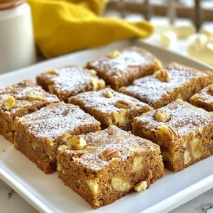 Spiced Gingerbread Blondies Irresistible Holiday Treat