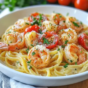 To make this dish shine, you'll need: - 300g linguine or fettuccine pasta - 500g shrimp, peeled and deveined - 1 tablespoon Cajun seasoning - 2 tablespoons olive oil - 1 medium onion, finely chopped - 2 cloves garlic, minced - 1 red bell pepper, sliced into thin strips - 1 cup heavy cream - 1 cup chicken broth - 1 cup cherry tomatoes, halved - Salt and freshly cracked black pepper to taste These ingredients create a rich, spicy flavor. The Cajun seasoning gives the shrimp a kick, while the cream makes it smooth. To make your dish look and taste even better, consider adding: - Fresh parsley, finely chopped (for garnish) - Grated Parmesan cheese (for serving) These add color and depth. The parsley brings freshness, while Parmesan adds a savory touch. You can customize this dish based on what you have. Here are some options: - For pasta, try penne or spaghetti if you prefer. - Swap heavy cream with half-and-half or coconut cream for a lighter sauce. - If you're out of shrimp, chicken or tofu work well. - Use vegetable broth instead of chicken for a vegetarian version. These swaps keep the dish tasty while catering to your needs. Feel free to experiment! {{ingredient_image_2}} Start by boiling a large pot of salted water. Add the linguine or fettuccine to the pot. Cook it according to the package instructions until it&rsquo;s al dente. This usually takes about 8-10 minutes. Once done, drain the pasta. Make sure to save a small cup of that pasta water. It will help later on. Set the pasta aside while you prepare the rest. Next, grab a large mixing bowl. In this bowl, combine the peeled and deveined shrimp with one tablespoon of Cajun seasoning. Toss the shrimp well. You want them to be evenly coated in those spicy, flavorful spices. This step makes your shrimp pop with flavor! Now, take a large skillet and heat two tablespoons of olive oil over medium heat. Add the finely chopped onion first. Saut&eacute; it for about 3-4 minutes until it turns translucent and fragrant. Then, stir in two cloves of minced garlic and the sliced red bell pepper. Cook for another 2-3 minutes, stirring often. The bell pepper should soften, and the garlic will smell amazing! Move the saut&eacute;ed vegetables to one side of the skillet. In the empty space, add the seasoned shrimp. Cook the shrimp for about 3-4 minutes. Turn them occasionally until they turn pink and opaque. Then, pour in one cup of chicken broth. Bring the mixture to a gentle simmer. Use a wooden spoon to scrape up any tasty bits from the bottom of the skillet. Next, reduce the heat to low. Stir in one cup of heavy cream and one cup of halved cherry tomatoes. Let the sauce simmer for about 5 minutes. Stir it occasionally until it thickens slightly. This sauce is rich and creamy, perfect for our pasta! Finally, add the cooked pasta to the skillet. Toss it well to coat every strand in that creamy Cajun sauce. If the sauce seems too thick, add a splash of the reserved pasta water. This will help loosen it up. Season with salt and freshly cracked black pepper to taste. Remove the skillet from heat. Serve the creamy pasta in bowls. Finish by garnishing with freshly chopped parsley and a sprinkle of grated Parmesan cheese on top. Enjoy your flavorful dinner delight! To cook shrimp well, start with fresh or frozen shrimp. If using frozen, thaw them first. Always peel and devein shrimp before cooking for the best flavor. When cooking, heat your pan well before adding shrimp. This helps them cook evenly and quickly. Cook shrimp for 3-4 minutes until they turn pink and opaque. Overcooking makes shrimp tough, so keep an eye on them. To make your sauce richer, use high-quality heavy cream. Adding a bit of chicken broth boosts flavor too. For a tangy twist, consider stirring in a splash of lemon juice. This brightens the dish. If you want extra spice, add more Cajun seasoning while the sauce simmers. Fresh herbs like parsley add color and freshness, making every bite bright and delicious. If you have leftovers, store them in an airtight container. This keeps the pasta fresh for up to three days. To reheat, add a splash of water or cream to keep the sauce creamy. Warm it gently on the stove or in the microwave. Avoid high heat, as this can dry out the pasta and shrimp. Enjoy your meal again without losing the flavor! Pro Tips Fresh Shrimp is Best: For the best flavor, use fresh shrimp instead of frozen. If using frozen, ensure they are thoroughly thawed and patted dry before seasoning. Customize the Spice Level: If you prefer a milder dish, reduce the amount of Cajun seasoning, or add it gradually until you reach your desired spice level. Use Starchy Pasta Water: When combining the pasta and sauce, add a splash of reserved pasta water to help the sauce adhere better and create a silkier texture. Garnish Generously: Don't skimp on the parsley and Parmesan. They not only enhance the flavor but also add a beautiful finishing touch to your dish. {{image_4}} You can make a tasty vegetarian version of this dish. Instead of shrimp, use hearty vegetables. Zucchini, mushrooms, and spinach work well. Just saut&eacute; them until tender. Use vegetable broth instead of chicken broth to keep it flavorful. The Cajun seasoning adds spice and depth. This option is just as creamy and delicious! You can switch out shrimp for various proteins. Chicken or sausage are great choices. If you choose chicken, cut it into bite-sized pieces. Cook it fully before adding the vegetables. For sausage, slice it thin and saut&eacute; it with the veggies. Each protein brings its own flavor, making the dish unique every time. Adjust the heat to fit your taste. If you like it spicy, add more Cajun seasoning. You can also add chopped jalape&ntilde;os or red pepper flakes. For less heat, reduce the seasoning and skip the spicy extras. Taste as you go to find your perfect balance. This dish should feel right for you! You can store leftover creamy Cajun shrimp pasta in the fridge. Use an airtight container. Make sure it cools down before you seal it. This helps keep it fresh. It stays good for up to three days. When ready to eat, just reheat it. Freezing is a great option if you have a lot left. First, let the pasta cool completely. Then, place it in a freezer-safe container. Squeeze out any air before sealing. It can last in the freezer for up to three months. To enjoy, thaw it overnight in the fridge before reheating. To reheat, use a skillet for the best taste. Add a splash of chicken broth or cream to keep it creamy. Heat it over low to medium heat. Stir often to warm it evenly. You can also use the microwave. Just cover it with a damp paper towel to keep moisture. Heat in short bursts, stirring in between. This helps avoid dry pasta. Enjoy your tasty dish again! You can use milk and butter. Mix &frac34; cup of milk with &frac14; cup of melted butter. This mix gives a creamy texture without heavy cream. You can also try coconut milk for a dairy-free option. Cooked shrimp turn pink and opaque. They should curl slightly as they cook. If they look bright white or gray, they are not done. A good rule is to cook them for 3-4 minutes. Yes, you can prepare the sauce and shrimp a day early. Store them in the fridge. Cook the pasta fresh when ready to serve for the best taste. Mix everything just before eating. Serve a simple green salad or garlic bread. Roasted vegetables also work well. These sides balance the rich flavors of the pasta and keep your meal light. This blog post covers how to make creamy Cajun shrimp pasta from scratch. We talked about the main ingredients, options for garnishes, and substitutes. I shared simple steps to cook the pasta, season the shrimp, and make a smooth sauce. You also learned helpful tips for cooking shrimp and storing leftovers. Don&rsquo;t forget the fun variations, like vegetarian options. With these ideas, you can enjoy this dish in many ways. Now, it's time to gather your ingredients and create your own delicious meal. Enjoy!