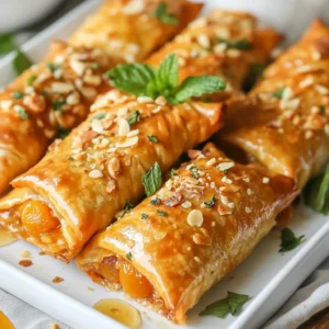 To make Moroccan Chicken Briouats, gather these tasty ingredients: - 1 lb ground chicken - 1 medium onion, finely chopped - 2 cloves garlic, minced - 1 tsp ground cumin - 1 tsp ground cinnamon - 1/2 tsp ground ginger - 1/2 tsp cayenne pepper (adjust based on your spice preference) - 1/2 cup fresh parsley, chopped - 1/4 cup dried apricots, finely chopped - 1/4 cup slivered almonds, toasted - 1 package phyllo dough (approximately 16 sheets) - 1/2 cup unsalted butter, melted - Salt and freshly ground black pepper to taste - Honey, for drizzling (optional) If you want a different twist, consider these options: - Ground turkey works well for a leaner choice. - Ground lamb adds rich flavor and a touch of tradition. - For a vegetarian version, try using cooked lentils or mushrooms. - Shredded rotisserie chicken can save time and still taste great. When choosing phyllo dough, keep these points in mind: - Look for fresh phyllo dough in the freezer section. - Check the package for any tears or holes. - Make sure it is not expired for the best results. - Thaw it in the fridge overnight for even use. - Keep the phyllo covered with a damp cloth while working to prevent drying. With these ingredients and tips, you're ready to create delicious Moroccan Chicken Briouats! {{ingredient_image_2}} Start by heating a large skillet over medium heat. Add the finely chopped onion. Saut&eacute; the onion for about 3-4 minutes until it becomes soft and clear. This step builds the first layer of flavor. Next, toss in the minced garlic. Cook for one more minute. You want the garlic to smell great, which means it's ready for the next step. Now it's time to add the ground chicken. Stir in the ground cumin, ground cinnamon, ground ginger, cayenne pepper, salt, and black pepper. Cook this mixture for 6-8 minutes. It should turn golden and fully cooked. Once done, take the skillet off the heat. Mix in the chopped parsley, dried apricots, and toasted almonds. Let this filling cool for about 10 minutes. This cooling time makes it easier to handle later. Preheat your oven to 375&deg;F (190&deg;C). Grab a sheet of phyllo dough and place it on a clean surface. Lightly brush it with melted butter. Add another sheet on top and brush that with butter too. Cut the phyllo into strips that are about 4 inches wide. At one end of each strip, place a tablespoon of the chicken filling. Now, fold the phyllo over the filling to create a triangle. Keep folding along the strip to maintain that triangle shape. Brush the completed briouats with more melted butter. Place them on a baking sheet lined with parchment paper. Repeat this until all the filling is used. Bake the briouats for 20-25 minutes until they turn golden and crispy. If you like a hint of sweetness, drizzle honey over them before serving. To get a crispy texture, follow these tips: - Use fresh phyllo dough: Fresh dough gives the best crunch. Check the date on the package before buying. - Butter layers: Always brush melted butter between layers of phyllo. This adds flavor and helps with crispiness. - Don&rsquo;t crowd the baking sheet: Give each briouat space on the sheet. They need room for hot air to circulate. - Bake on high heat: Set your oven to 375&deg;F (190&deg;C). This helps the phyllo crisp up quickly. Here are some common mistakes to avoid for perfect briouats: - Not cooking the filling enough: Make sure your chicken is fully cooked before you wrap it. This prevents soggy briouats. - Skipping the cooling step: Let the filling cool before using it. Hot filling can steam the phyllo and make it soggy. - Using too much filling: Less is more. Overfilling can cause the phyllo to tear or break. - Ignoring the brushing: Don&rsquo;t skip buttering the tops before baking. This gives them a golden color. Serve your Moroccan Chicken Briouats with these ideas: - Honey drizzle: A light drizzle of honey adds a sweet touch. It pairs well with the spices. - Mint garnish: Fresh mint leaves add color and a refreshing taste. Place them on the platter for a pop. - Dipping sauces: Consider serving with yogurt or spicy harissa sauce. These add a nice contrast to the crispy bites. - Side salads: A light salad with citrus dressing complements the rich flavors of the briouats. These tips will help you make the best Moroccan Chicken Briouats. Enjoy the process and the delicious results! Pro Tips Make it Crispier: For extra crunch, consider sprinkling a little cornmeal between the layers of phyllo dough before rolling them up. Flavor Variations: Experiment with different nuts and dried fruits, such as pistachios or figs, to give your briouats a unique twist. Keep Phyllo Covered: Always keep your phyllo dough covered with a damp cloth while working to prevent it from drying out. Serving Suggestions: Pair these briouats with a refreshing cucumber yogurt dip for a delicious contrast to the spiced chicken filling. {{image_4}} You can easily make briouats without meat. Use vegetables or legumes instead. A mix of spinach, mushrooms, and feta works well. Here&rsquo;s how: - Saut&eacute; chopped onions and garlic. - Add spinach and cook until wilted. - Mix in crumbled feta and spices. This filling offers a fresh taste. It&rsquo;s just as crispy and delicious. If you love heat, add more spice! Use extra cayenne pepper in the filling. You can also add diced jalape&ntilde;os. Just remember, spice levels vary. Start slow, and taste as you go. The result is a flavorful kick in every bite. Think about adding some fun ingredients. You can mix in raisins for sweetness. Chopped olives add a briny twist. Try using fresh herbs like mint or cilantro. Each add-in gives a new twist to the classic recipe. The more you experiment, the more unique your briouats will be! To store leftover Moroccan Chicken Briouats, let them cool first. Place them in an airtight container. Keep the container in the fridge for up to three days. Make sure they are sealed well to avoid drying out. When you want to enjoy your briouats again, preheat your oven to 350&deg;F (175&deg;C). Place the briouats on a baking sheet. Bake them for about 10-15 minutes. This helps them regain their crispy texture. You can also reheat them in a skillet on medium heat. Just flip them to heat evenly. If you want to freeze briouats, follow these steps. First, let them cool completely. Then, arrange them in a single layer on a baking sheet. Freeze until solid, which takes about an hour. Once frozen, transfer them to a freezer-safe bag. They can last for up to three months. To cook frozen briouats, bake them straight from the freezer. Just add a few extra minutes to the baking time. Chicken briouats come from Morocco. They are traditional Moroccan pastries. These treats often feature a mix of spices, chicken, and nuts. The use of phyllo dough makes them crisp and flaky. They reflect the rich culinary history of Morocco. Many cultures in the region enjoy similar recipes. Briouats are popular at celebrations and family gatherings. Yes, you can make briouats ahead of time. You can prepare the filling a day before. Store it in the fridge for best results. You can also assemble the briouats earlier. Just keep them covered in the fridge. Before serving, bake them fresh. This keeps them crispy and delicious. You can pair briouats with many sides. A fresh salad adds crunch and color. Consider a simple cucumber and tomato salad. You can also serve them with yogurt sauce. This adds a cool contrast to the warm pastries. For a special touch, drizzle honey over the briouats. Enjoy with mint tea for a true Moroccan experience. In this article, we explored how to prepare delicious Chicken Briouats. We covered the key ingredients and offered substitutions for ground chicken. You learned tips for selecting phyllo dough and cooking the filling. I shared ways to ensure a crispy finish and avoid common mistakes. Finally, we discussed variations and storage options. Cooking can be fun and rewarding. With practice, your Chicken Briouats will impress everyone. Enjoy your cooking journey!