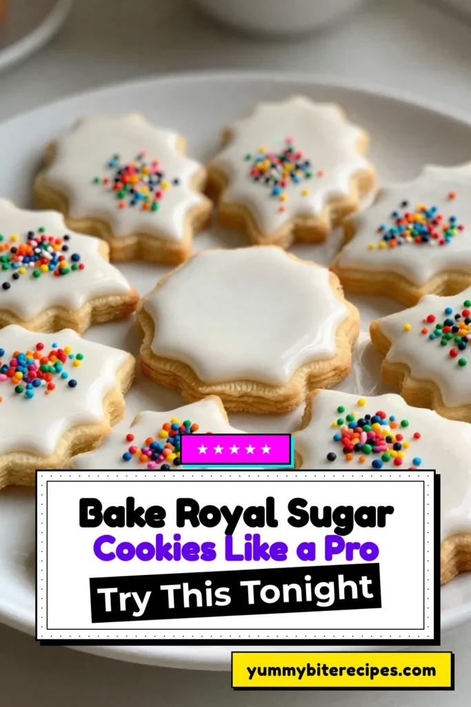 Get ready to impress with these delightful Royale Sugar Cookies! This sugar cookie recipe is perfect for festive cookie baking, featuring delicious royal icing cookies that will wow your guests. With easy steps for decorating sugar cookies, you’ll craft treats that look as good as they taste. Don’t miss out on the fun—try these gorgeous cookies today and elevate your celebrations! Save this recipe for later! #RoyaleSugarCookies #RoyalIcingCookies #DecoratedSugarCookies #FestiveBaking
