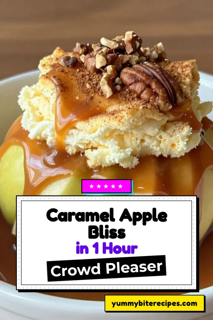 Indulge in this delicious Caramel Apple Dessert that combines warm cinnamon and juicy apples in an Easy Apple Cake Recipe! This Caramel Apple Dump Cake is so simple to make with just a few ingredients, including a rich caramel sauce for apples and a pecan topped dessert for extra crunch. Perfect for gatherings or cozy nights in, it's sure to impress. Try this warm cinnamon apple bake and savor the sweet goodness! Save this recipe for later! #CaramelAppleDessert #EasyAppleCakeRecipe #WarmCinnamonAppleBake #PecanToppedDessert