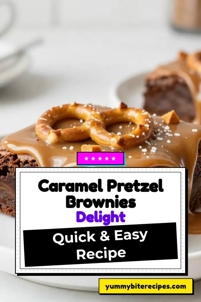 Indulge in the sweet and salty goodness of Salted Caramel Pretzel Brownies! This easy brownie recipe combines rich chocolate and gooey caramel, creating a perfect dessert for any occasion. With a delightful pretzel crunch, these Chocolate Caramel Brownies are a must-try. Enjoy caramel brownie bars that are simple to make and incredibly satisfying. Save this recipe and treat yourself today! #SaltedCaramelPretzelBrownies #EasyBrownieRecipe #PretzelDessertRecipes #CaramelBrownieBars