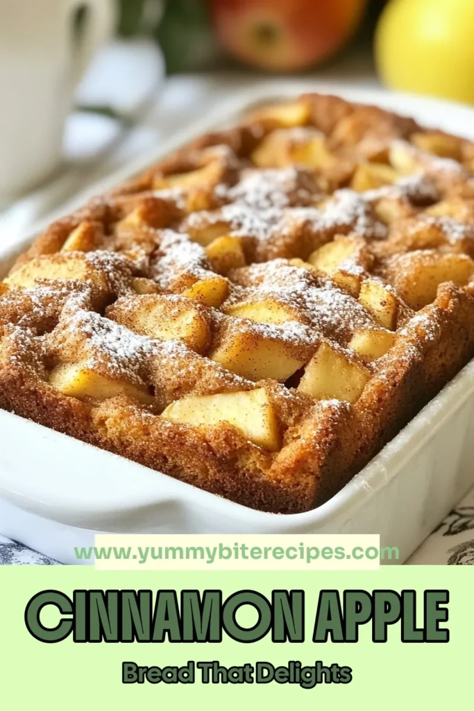 Discover the incredible flavors of homemade cinnamon apple bread with this easy apple bread recipe. This moist apple cinnamon loaf stands out with its delightful combination of tender apples and a touch of cinnamon. Perfect for breakfast or a snack, this healthy cinnamon bread recipe is sure to impress! Try it today and elevate your baking game. Save this recipe for a cozy treat! #CinnamonAppleBread #AppleBreadRecipe #HealthyBaking #HomemadeBread