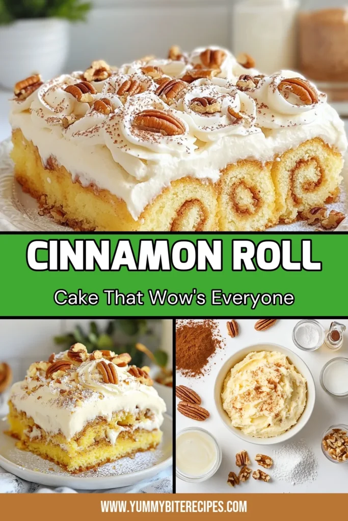 Indulge in this delicious Cinnamon Roll Poke Cake, a perfect blend of flavors for dessert lovers! This easy poke cake uses a simple cinnamon roll cake recipe, featuring sweetened condensed milk that adds a creamy touch. Topped with cream cheese frosting, this cake is a must-try for any occasion. Enjoy every bite of warmth and sweetness. Save this recipe and get baking! #CinnamonRollPokeCake #EasyPokeCakes #CinnamonRollCakeRecipe #CreamCheeseFrostingCake