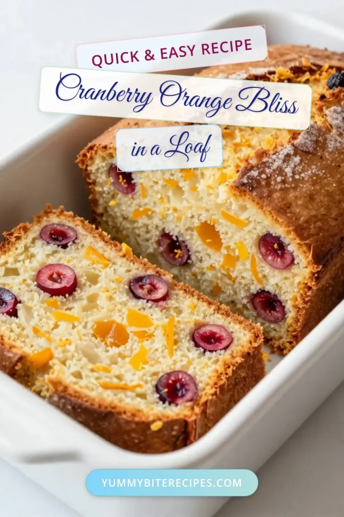 Indulge in this delicious Cranberry Orange Bread, a perfect Easy Holiday Bread Recipe that combines the zest of fresh oranges with tart cranberries. This Orange Zest Bread Recipe yields a moist quick bread you'll love sharing. Try this Fresh Cranberry Loaf today and impress your friends and family! Ready in just 1 hour 15 minutes, it’s simple and delightful. Save this recipe now and make your holiday gatherings sweeter! #CranberryOrangeBread #EasyBaking #HolidayRecipes #QuickBread