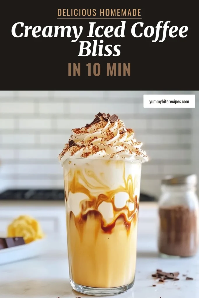 Looking for a creamy iced coffee recipe that’s perfect for summer? Try this easy iced coffee drink with Baileys! This homemade coffee delight combines brewed coffee, milk, sweetened condensed milk, and vanilla, then topped with whipped cream for an irresistible finish. Perfect for refreshing summer coffee beverages, it's a treat you won't want to miss. Save this recipe for your next warm day! #IcedCoffee #SummerDrinks #CoffeeRecipe #HomemadeDelight