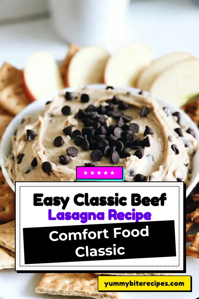 Indulge in a deliciously creamy chocolate chip cookie dough dip that’s perfect for any occasion! This easy dessert dip recipe combines softened cream cheese, buttery goodness, and mini chocolate chips for a no-bake treat everyone will love. Serve it with graham crackers or apple slices for a fun dip experience. Try this edible cookie dough dip recipe today and elevate your dessert game! #ChocolateChipCookieDoughDip #EasyDessertDipRecipes #NoBakeChocolateChipDip #CreamyCookieDoughDip