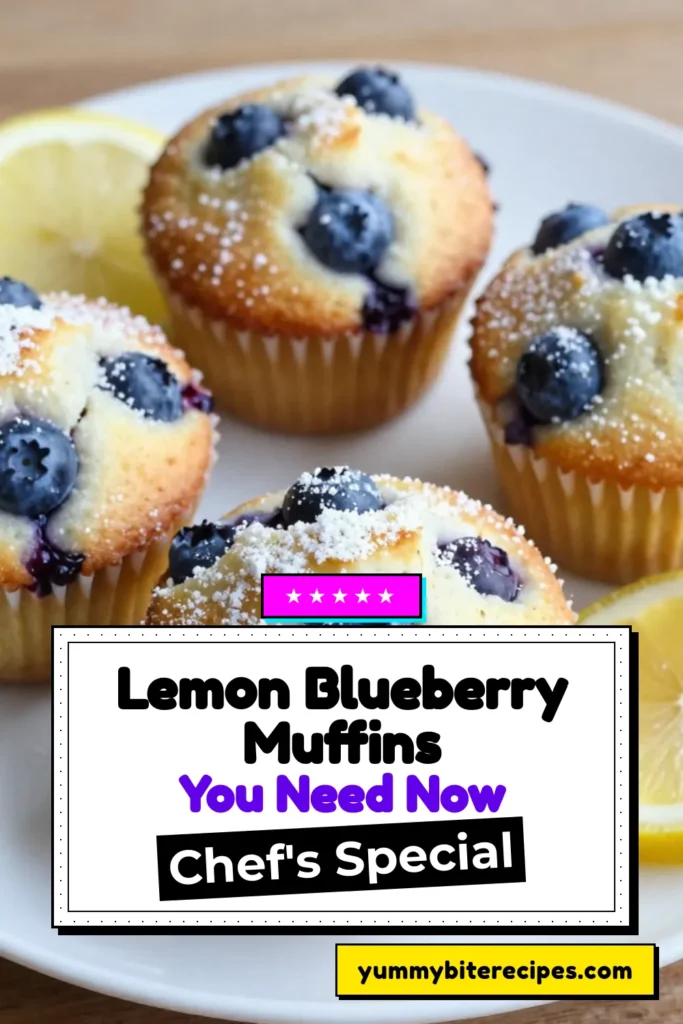 Indulge in these delicious Lemon Blueberry Muffins, the perfect Healthy Muffin Recipe featuring Greek Yogurt for extra creaminess. This Easy Baking Recipe combines whole wheat muffins with fresh blueberries and a zesty lemon kick. With just 15 minutes of prep time, you'll have a batch of moist, flavorful muffins ready to enjoy. Try this simple recipe today and elevate your breakfast or snack time! Save this for later! #LemonBlueberryMuffins #HealthyMuffinRecipe #EasyBakingRecipes #GreekYogurtMuffins