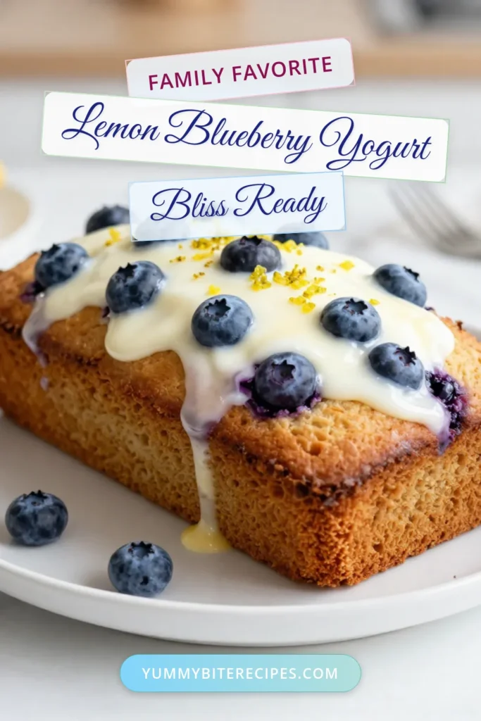 Indulge in this delightful Blueberry Lemon Yogurt Loaf that's perfect for any occasion! Bursting with flavor from fresh blueberries and zesty lemon, this Greek Yogurt Cake Recipe is moist and easy to bake. Perfect as a sweet treat or brunch option, this Easy Lemon Blueberry Bread will impress everyone. Try this Moist Yogurt Loaf Recipe today and enjoy some Homemade Blueberry Bread bliss. Save this recipe now! #BlueberryLemonYogurtLoaf #GreekYogurtCake #EasyLemonBlueberryBread #HomemadeBlueberryBread