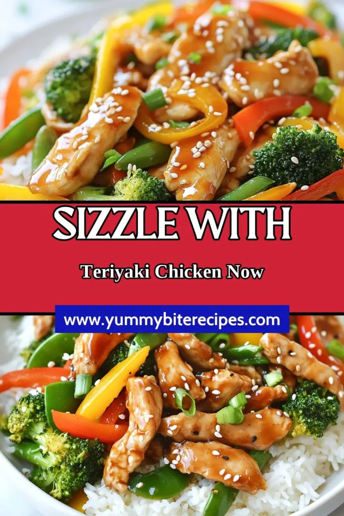 Looking for a quick teriyaki chicken stir fry to spice up your weeknight dinners? This easy chicken stir fry recipe is packed with flavor and nutrients, featuring a healthy stir fry with vegetables like bell peppers and broccoli. In just 30 minutes, you can have a delicious teriyaki chicken recipe that your family will love. Perfect for busy evenings! Try it tonight and enjoy! #TeriyakiChicken #EasyStirFry #HealthyDinner #WeeknightMeals