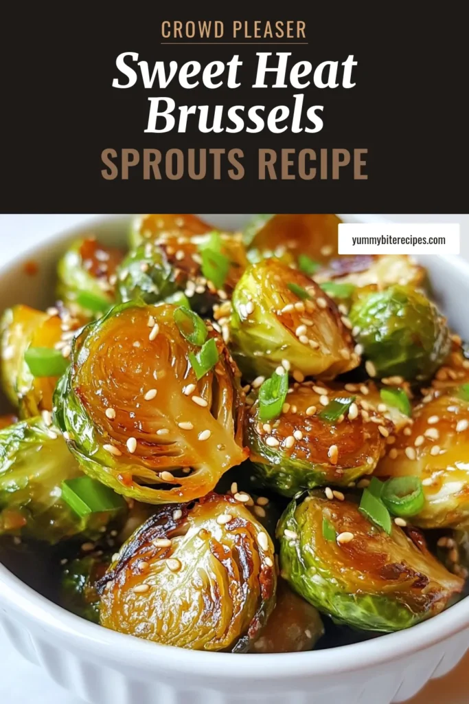 Try this delicious Honey Sriracha Brussels Sprouts recipe that combines spice and sweetness for a mouthwatering side dish! These roasted Brussels sprouts are easy to make and packed with flavor, making them the perfect healthy vegetable side for any meal. Enjoy our spicy Brussels sprouts dish that features honey garlic goodness, plus tips for presentation. Get ready to wow your taste buds! Save this recipe now! #BrusselsSprouts #HealthyRecipes #VegetableSide #EasyCooking