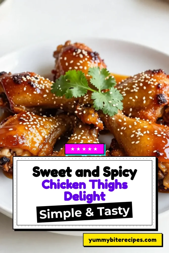 Looking for an easy chicken thigh dinner that packs a punch? Try this Spicy Honey Garlic Chicken recipe! With tender baked chicken thighs marinated in a flavorful honey garlic marinade, this dish is perfect for any weeknight meal. Whether you're searing in a skillet or baking in the oven, savor the spicy-sweet goodness. Save this delicious and simple recipe for your next dinner! #SpicyHoneyGarlicChicken #EasyDinner #BakedChickenThighs #ChickenThighRecipe