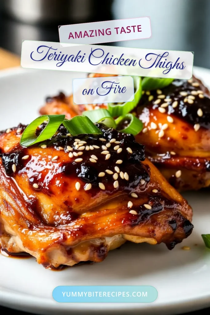 Discover the irresistible flavor of baked teriyaki chicken thighs with this easy teriyaki chicken recipe. Juicy, marinated chicken thighs are coated in a sweet and savory glaze, making them perfect for any weeknight dinner. This oven-baked chicken recipe is not only simple but also packed with flavor. Ready in just 1 hour and 15 minutes, it’s a must-try! Save and click for the full recipe! #TeriyakiChicken #EasyDinner #ChickenRecipes #BakedChicken