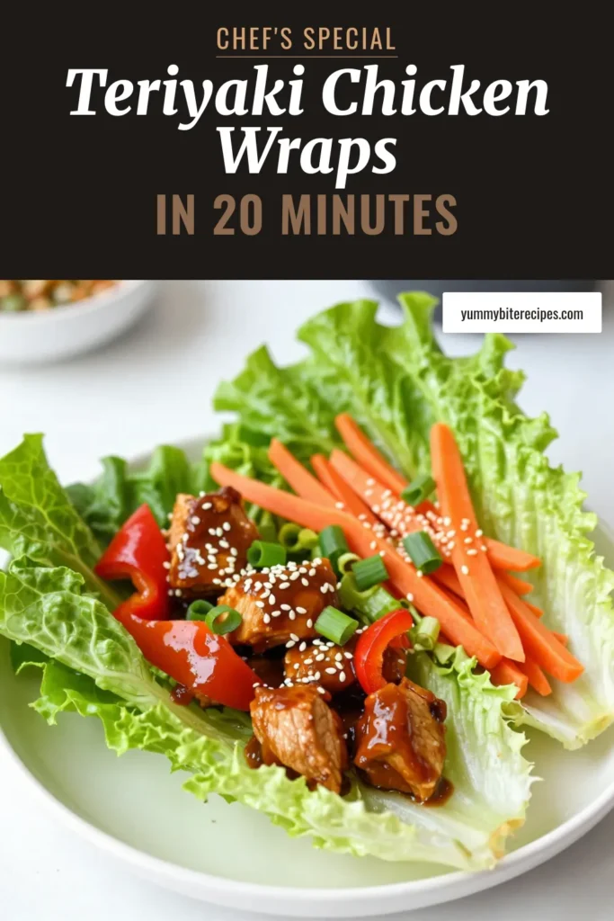 Discover the deliciousness of teriyaki chicken lettuce wraps that combine flavor and health! These easy dinner wraps are perfect for a busy weeknight, featuring juicy chicken in a gluten-free teriyaki sauce. Enjoy these Asian-inspired lettuce wraps with fresh veggies and a touch of sweetness. Ready in just 20 minutes, they are the ideal addition to your healthy chicken recipes lineup. Try them today for a satisfying meal! #TeriyakiChicken #HealthyRecipes #GlutenFree #EasyDinner