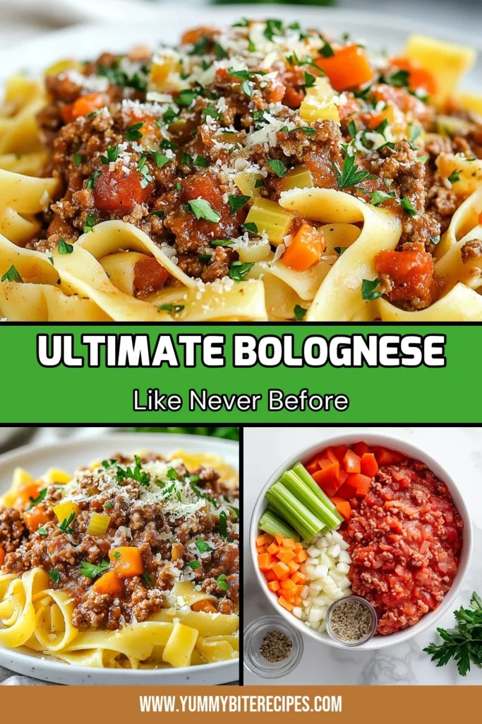 Discover the ultimate Bolognese recipe that brings the flavor of a classic meat sauce straight to your kitchen! This rich Bolognese sauce is perfect for an easy Bolognese dinner, pairing beautifully with homemade pasta. Follow this simple recipe to create a hearty meal that family and friends will love. Don't miss out on the chance to impress—save this recipe for your next dinner night! #BologneseRecipe #HomemadePasta #ItalianCuisine #EasyDinnerIdeas